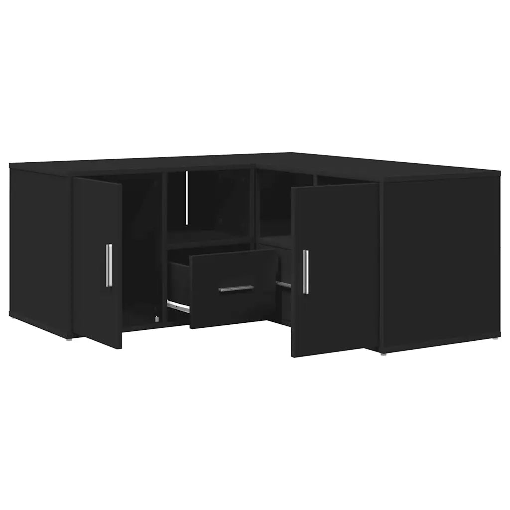 Mobile Angolare Nero 160x40x45 cm in Truciolato 3307820