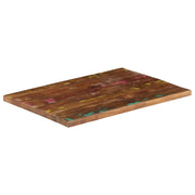 Piano Tavolo 90x50x3,8 cm Rettangolare in Massello di Recupero 371124
