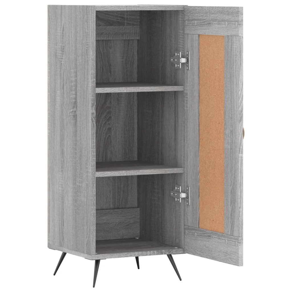 Buffet credenza cassettiera armadio mobile contenitore organizer cucina soggiorno Sonoma 34,5 x 34 x 90 cm legno ingegnerizzato grigio 02_0036329