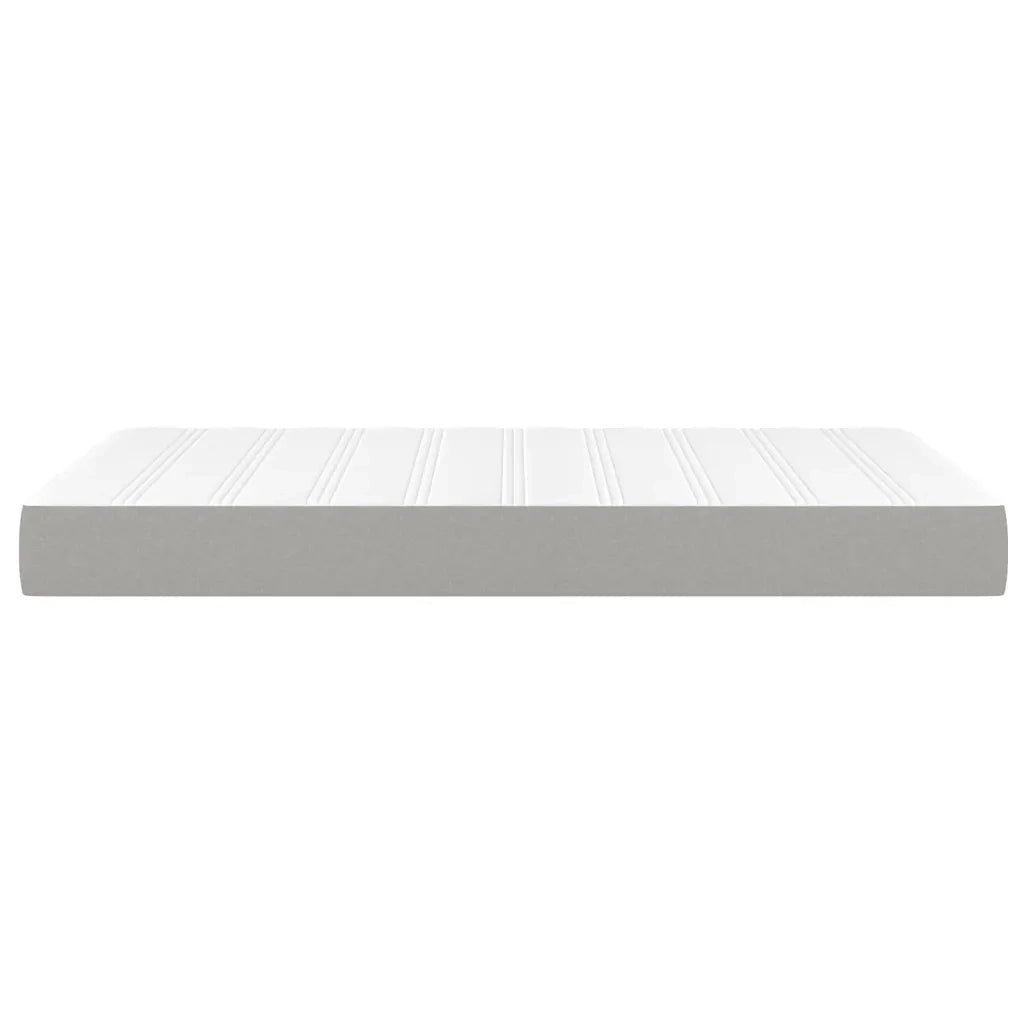 Materasso a Molle Insacchettate Rigidit¨¤ Media Grigio Chiaro 120x200x20 cm