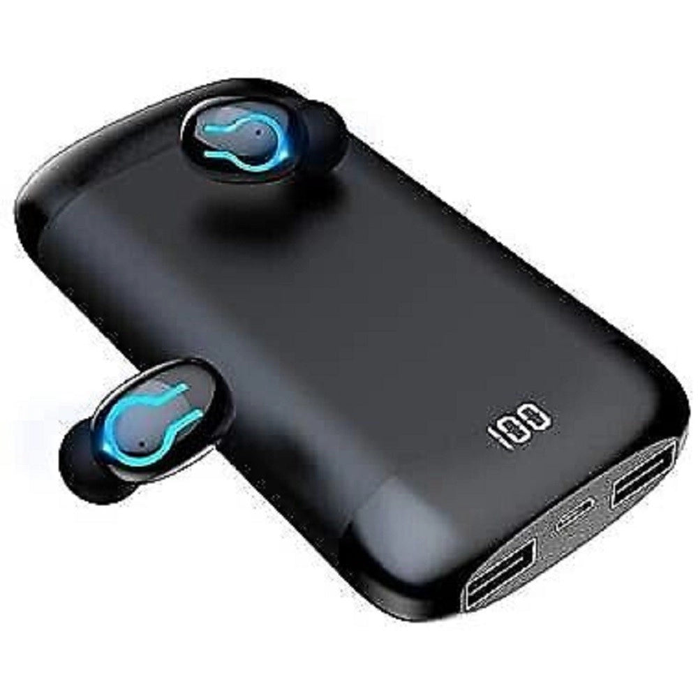Trade Shop - Cuffie Auricolari Power Bank Stereo Hi-fi Per Musica Wireless Q66 Tws Bluetooth -