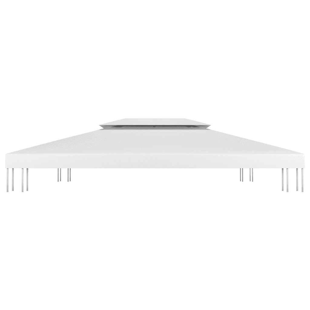 Copertura Superiore per Gazebo a 2 Strati 310 g/mÂ² 4x3 m Bianca cod mxl 66665