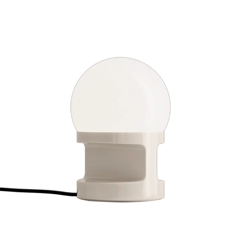 Lumetto Vintage Decò Habea Ceramica Crema 1 Luce E27