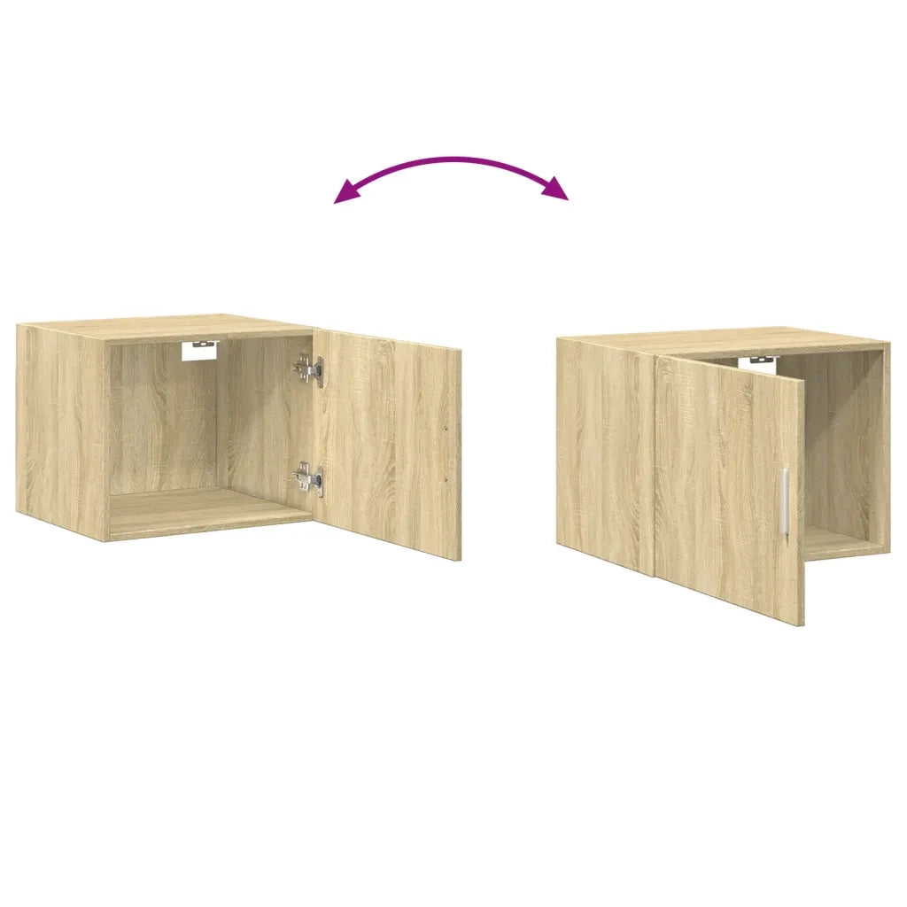 vidaXL Mobile a Parete Rovere Sonoma 50x42,5x40 cm Legno Multistrato