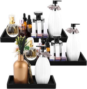 Decorativi tavoli di servizio per la doccia - 3 pezzi - nero - silicone