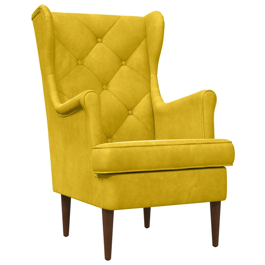 poltrona Giallo Velluto 42029913