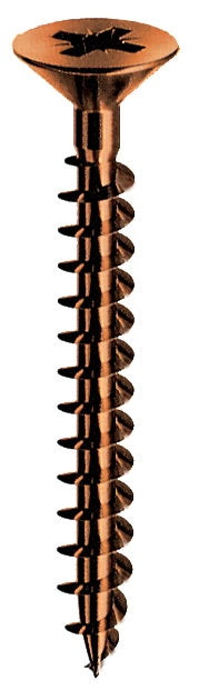 SC VITI PER LEGNO BRONZATE TP  4 X25  (PZ. 30)*- MUSTAD- 5,0 pz