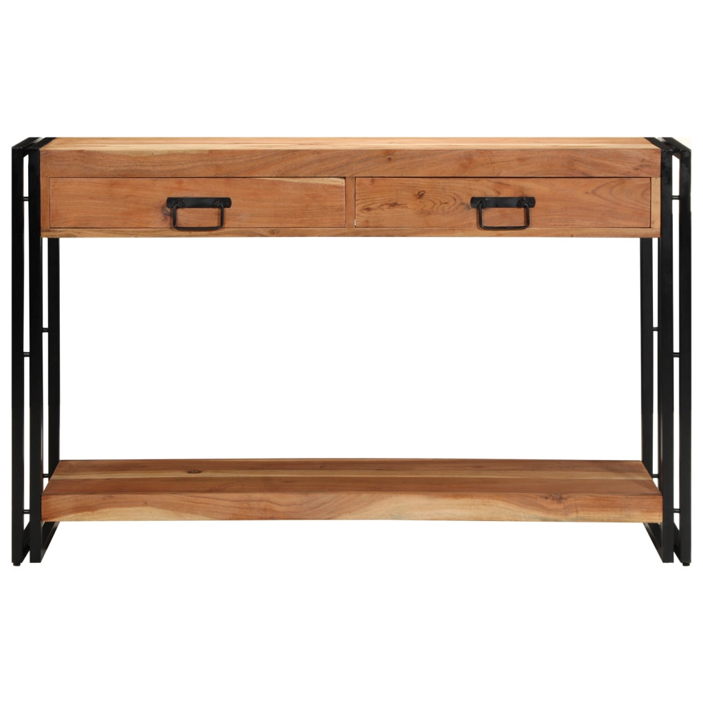 Tavolo Consolle  120x33x75 cm Legno Massello di Acacia