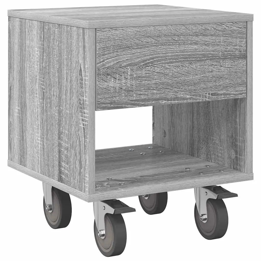 Comodino | Armadio da Notte | Mobiletto da notte Grigio Sonoma 40,5 x 40 x 48 cm Legno multistrato