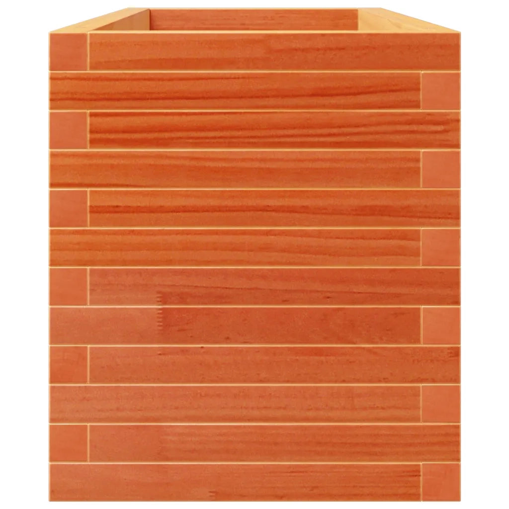 Fioriera Giardino Marrone Cera 110x40x49,5 Legno Massello Pino 3282561
