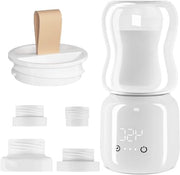 Flessenwarmer portatile per bambini in viaggio - Regolazione di temperatura - 4 Adattatori - Ricaricabile via USB