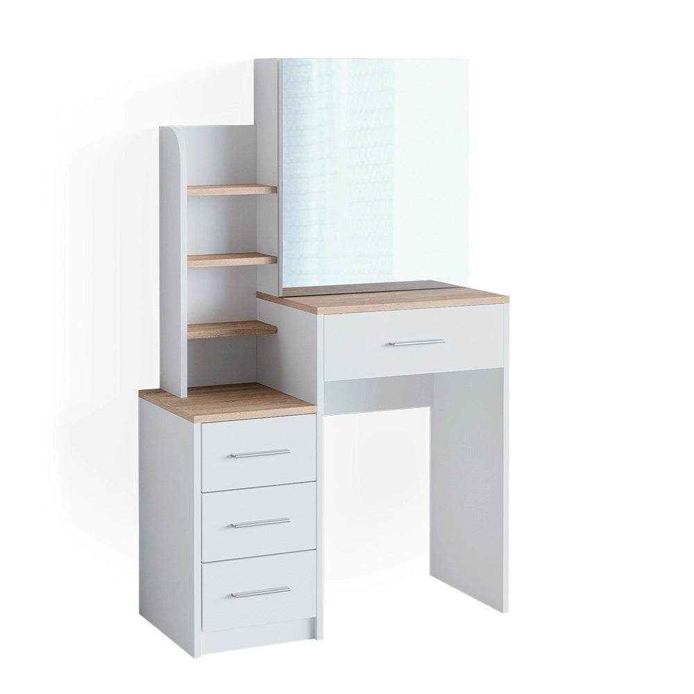 Vicco Tavolo da toeletta Bianco/Sonoma 80 cm