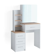 Vicco Tavolo da toeletta Bianco/Sonoma 80 cm
