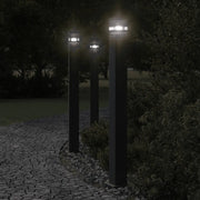 vidaXL Lampada da Terra per Esterni Nera 110 cm in Alluminio