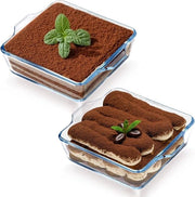 Schiacciante trasparente in vetro per forno a microonde magnetron 15 x 13 x 4 cm (set da 2)