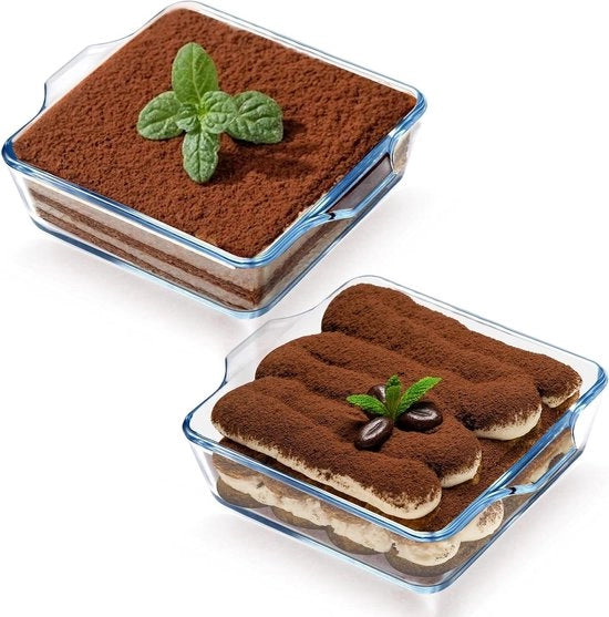 Schiacciante trasparente in vetro per forno a microonde magnetron 15 x 13 x 4 cm (set da 2)