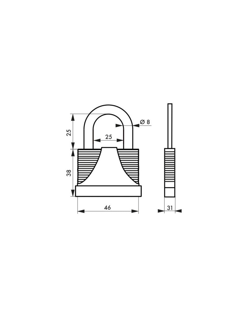 Lucchetto TANK a combinazione modificabile a 4 cifre, zincato, colori assortiti – THIRARD