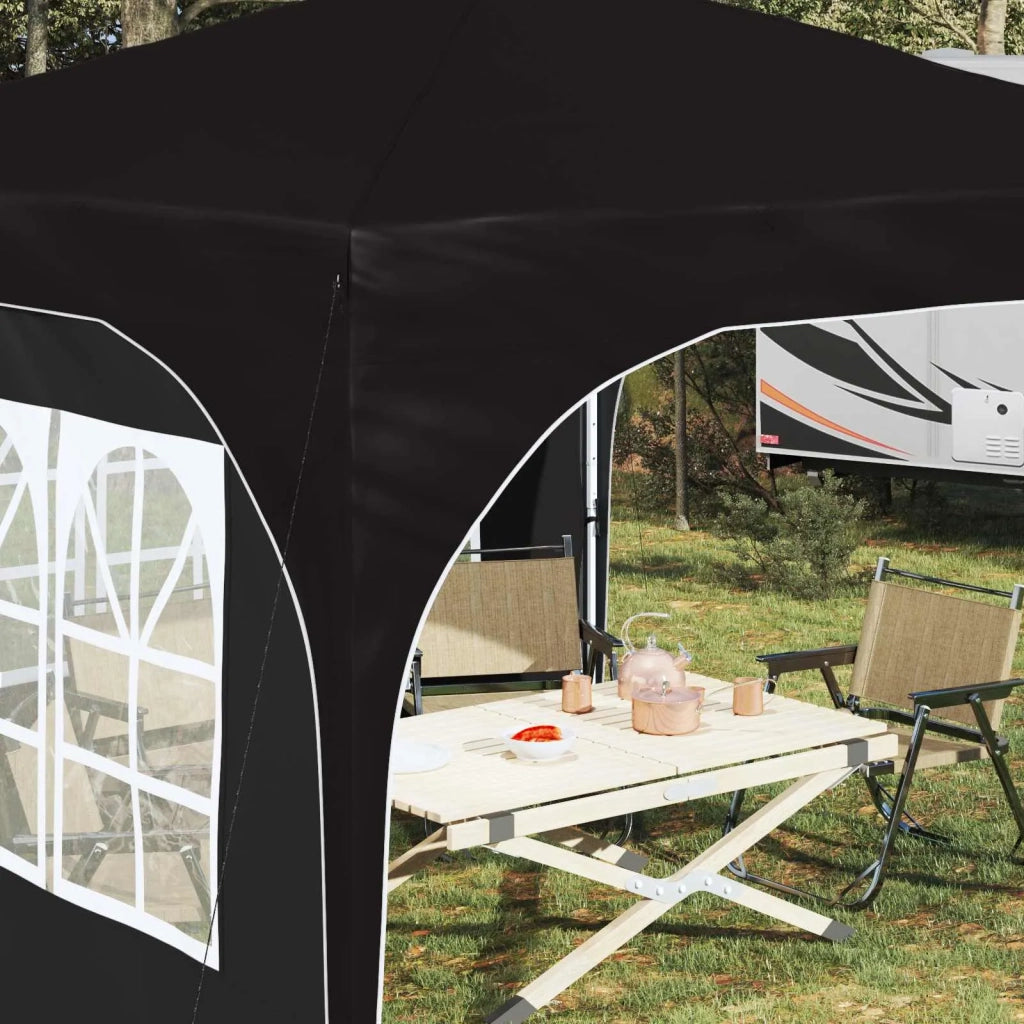 Tenda per feste a pop-up 290 x 290 x 245 cm Nero 42019865