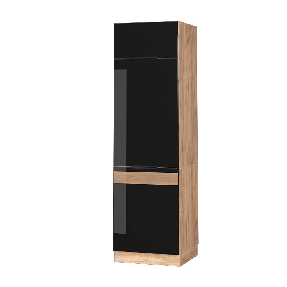 Vicco Mobile alto Rovere nero lucido 60 cm