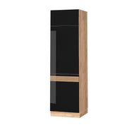 Vicco Mobile alto Rovere nero lucido 60 cm