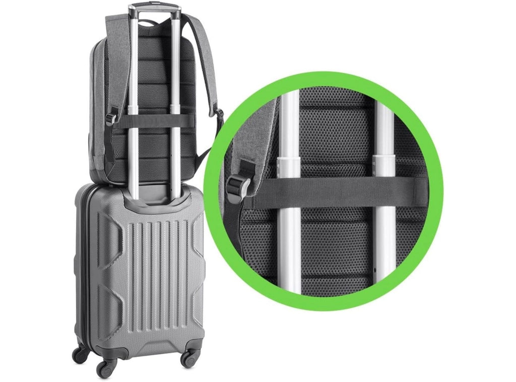 Zaino Porta PC 15.6 Pollici Belkin Classic Pro F8N900btBLK da Lavoro Università e Viaggio con Fascia Trolley Grigio