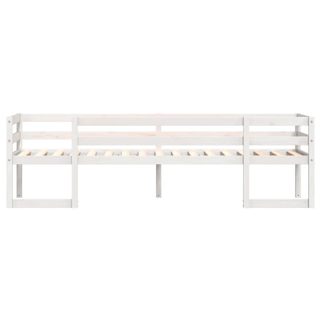 Giroletto per Bambini-Struttura Letto Bambini Bianco 90x190cm in Legno Massello di Pino 983826