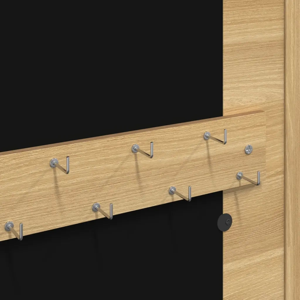 Armadio Portagioie con Specchio a Muro 30x8,5x67 cm 353210