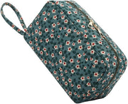 Borsa da toilette per donne in corduroy con tasche cosmetica per donne borsa da toilette per donne con tasca cosmetica per ragazze e bambine borsa da viaggio per bambine
