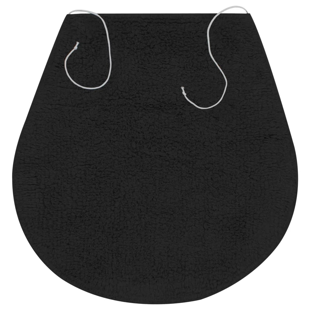 Set di tappeti da bagno 3 pezzi tessuto antracite 02_0005780
