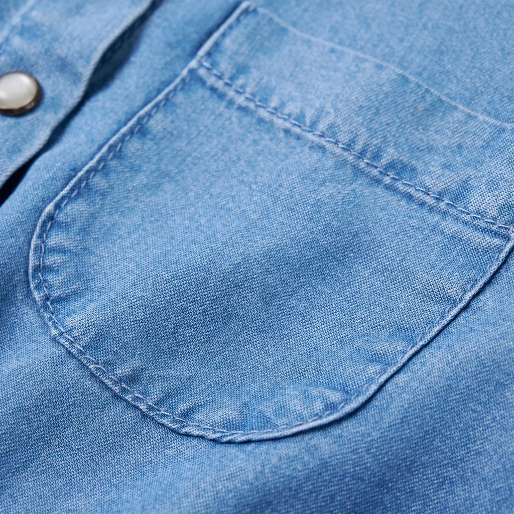 Abito da Bambina a Maniche Lunghe Blu Marino e Blu Denim 116 14121