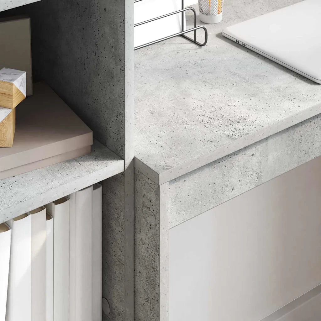 Scrivania Grigio cemento 80 x 40 x 76 cm 869389