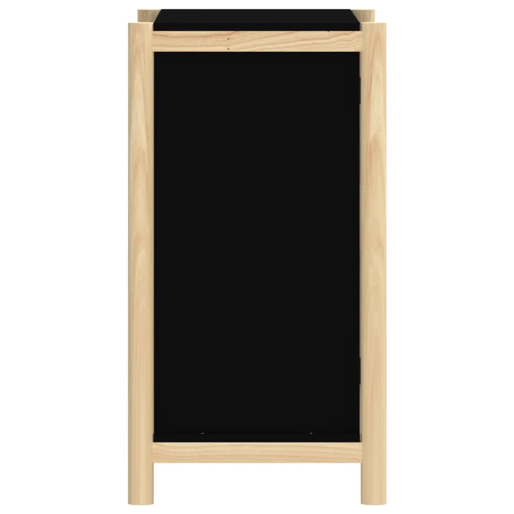 Credenza Nera 62x38x70 cm in Legno Multistrato 345670