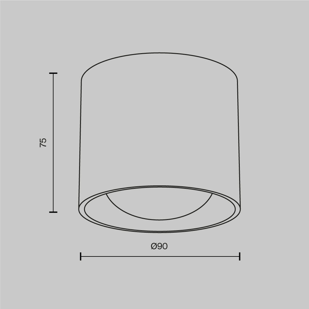 Faretto da soffitto LED integrato LENS 15W bianco Maytoni