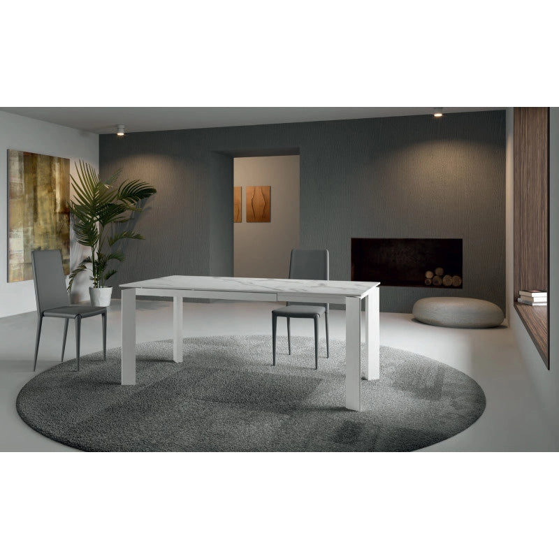 Sedia in similpelle Cleo 40cm X 42cm H 96cm Stones