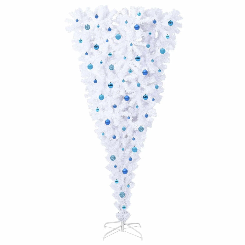 Albero di Natale artificiale Bianco 240 cm PVC e Acciaio 3426747
