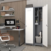 ARMADIO PORTASCOPE IN METALLO 15.75" x 15.75" x 64.96" GRIGIO