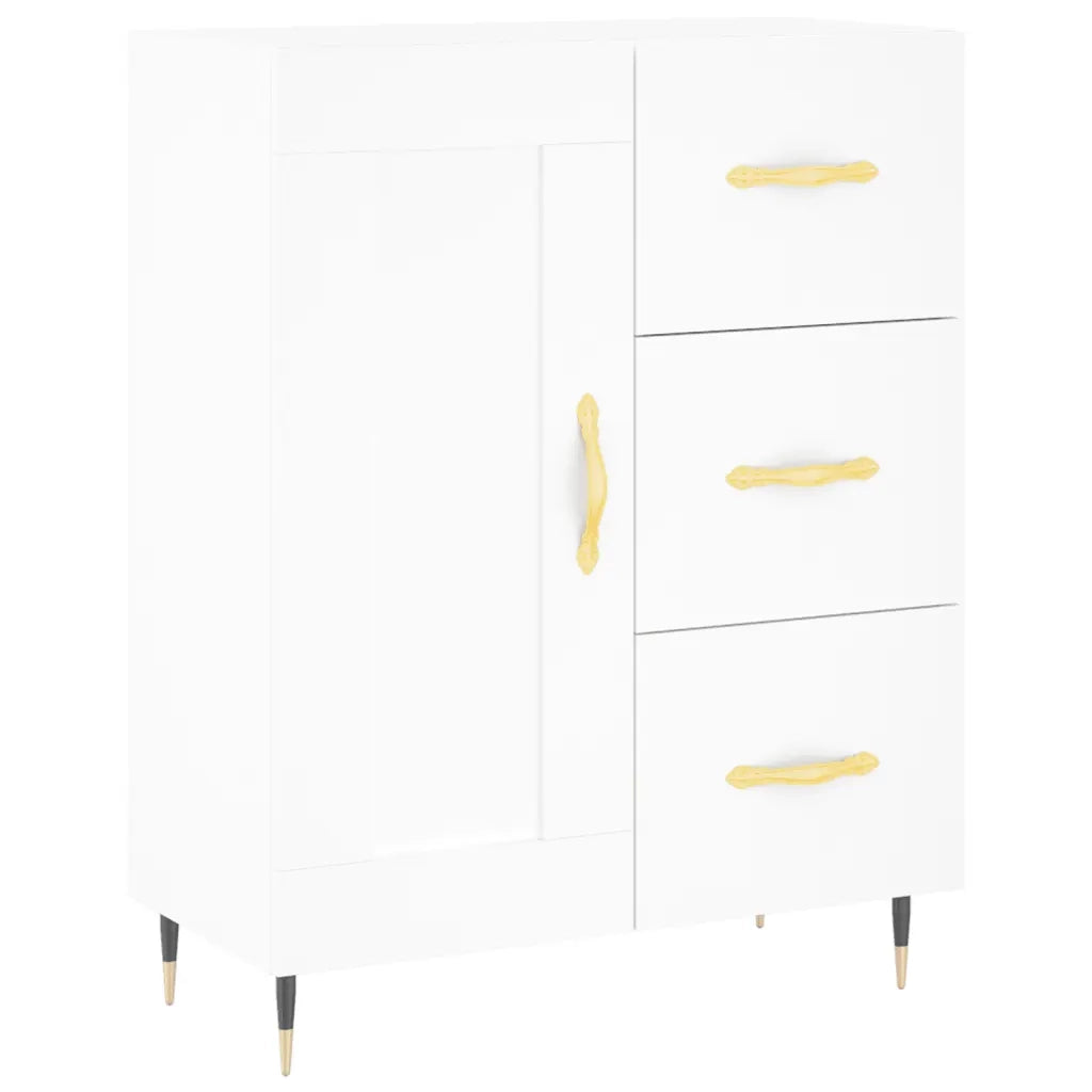 Credenza Bianca 69,5x34x180 cm in Legno Multistrato 3198641