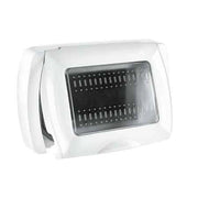 PLACCA AUTOPORTANTE C/PORTELLO 'EASY' 3 Moduli - Bianco - EC ELETTROCANALI