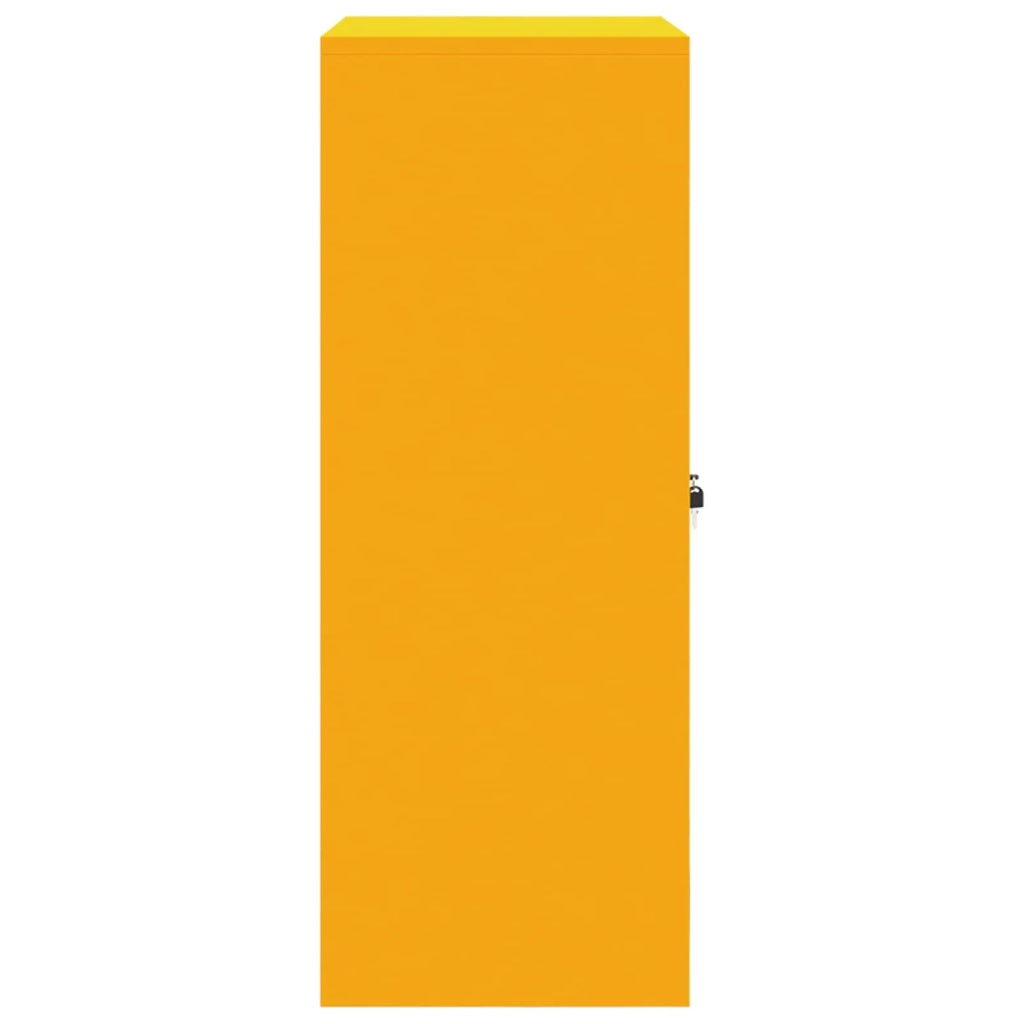 Armadio Giallo senape 80 x 40 x 105 cm Acciaio