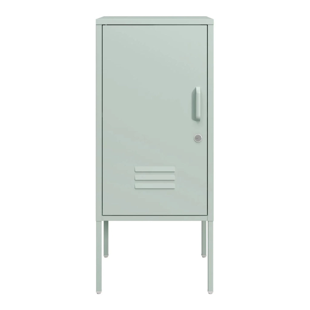 Comodino comodino cassettiera mobile contenitore acciaio 82 x 35 x 35 cm verde menta 03_0011010