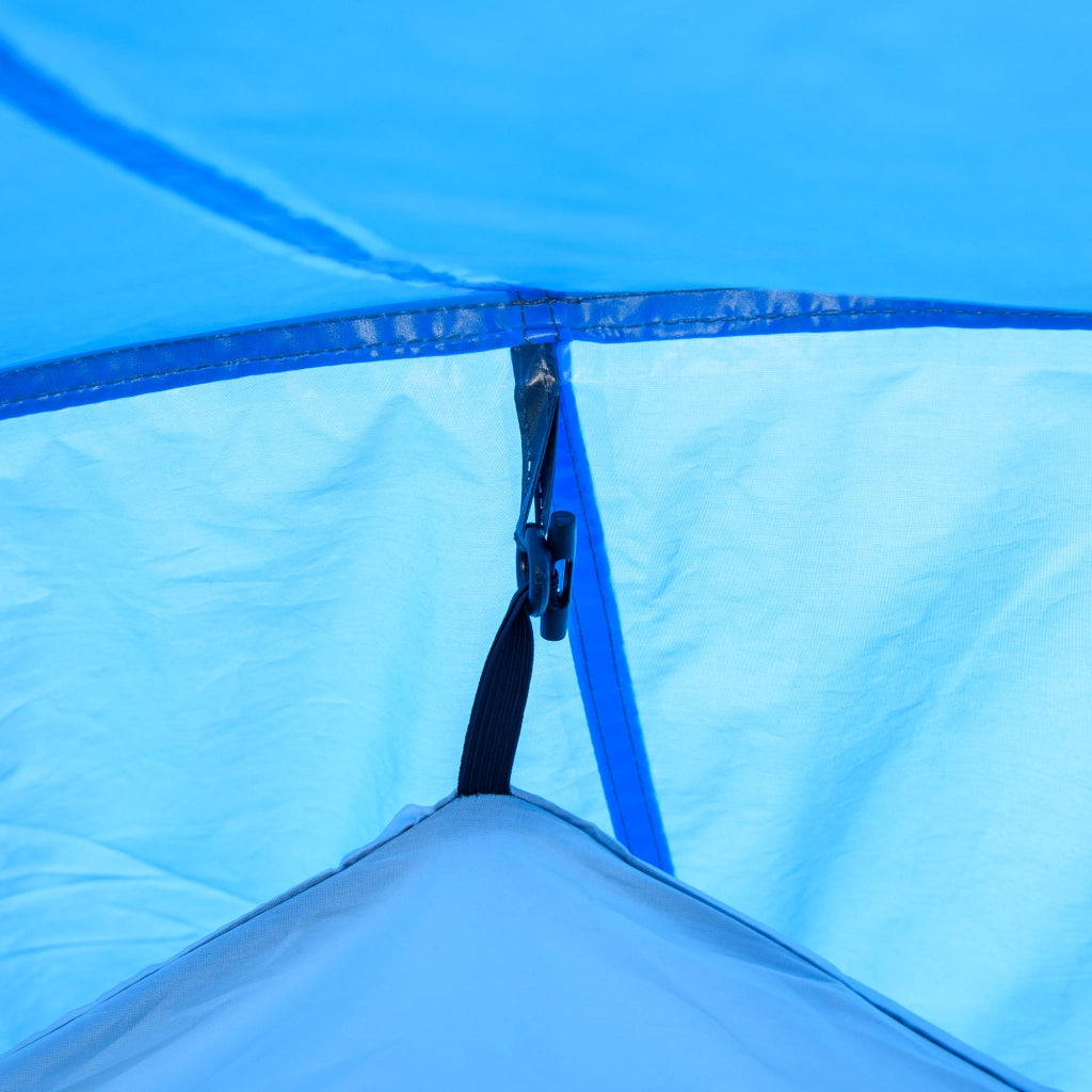 Tenda da campeggio tunnel per 2-3 persone con veranda; 426x206x154 cm; azzurro