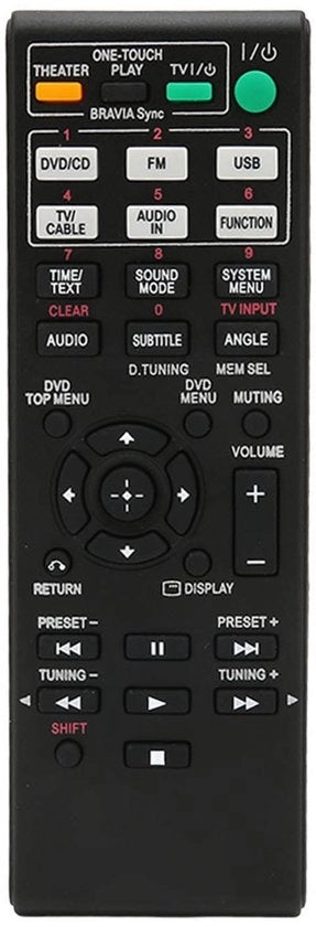 Comando a distanza sostitutivo - RM-ADU078 - Ideale per Home Theatre DVD - Formato compatto - Adatto per diversi modelli - Facile da utilizzare