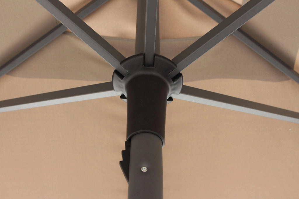 Ombrellone da Giardino 3x2 m Palo Ø35 mm in Alluminio Maffei Kronos Tortora