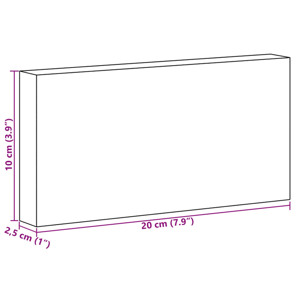 10 pezzi di Pietre di Sale 20x10x2,5 cm 11,5 kg Rosa