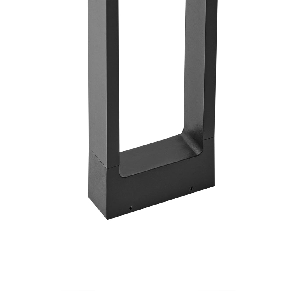 Lampada dissuasore da giardino a LED per sentieri 60 cm in alluminio nero stile moderno