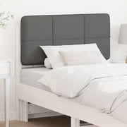 Testiera imbottita Bianco e grigio chiaro 80 cm Pino massello