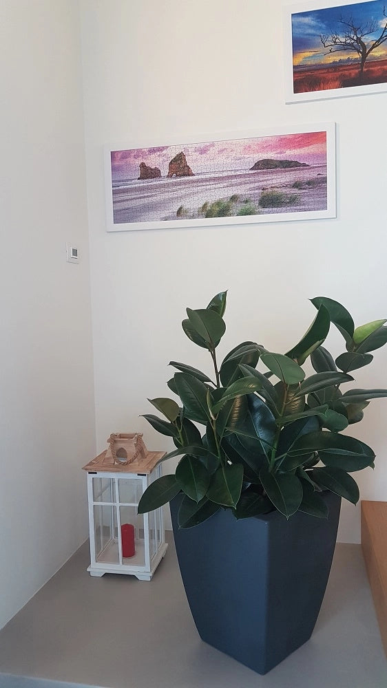 Cheonda - Garden Italia vasi/Vaso moderno per piante Quadro semplice alto EQSH 38 cm - in resina color Antracite/per Esterni ed Interni/Resistente al gelo/Antiurto/Leggero