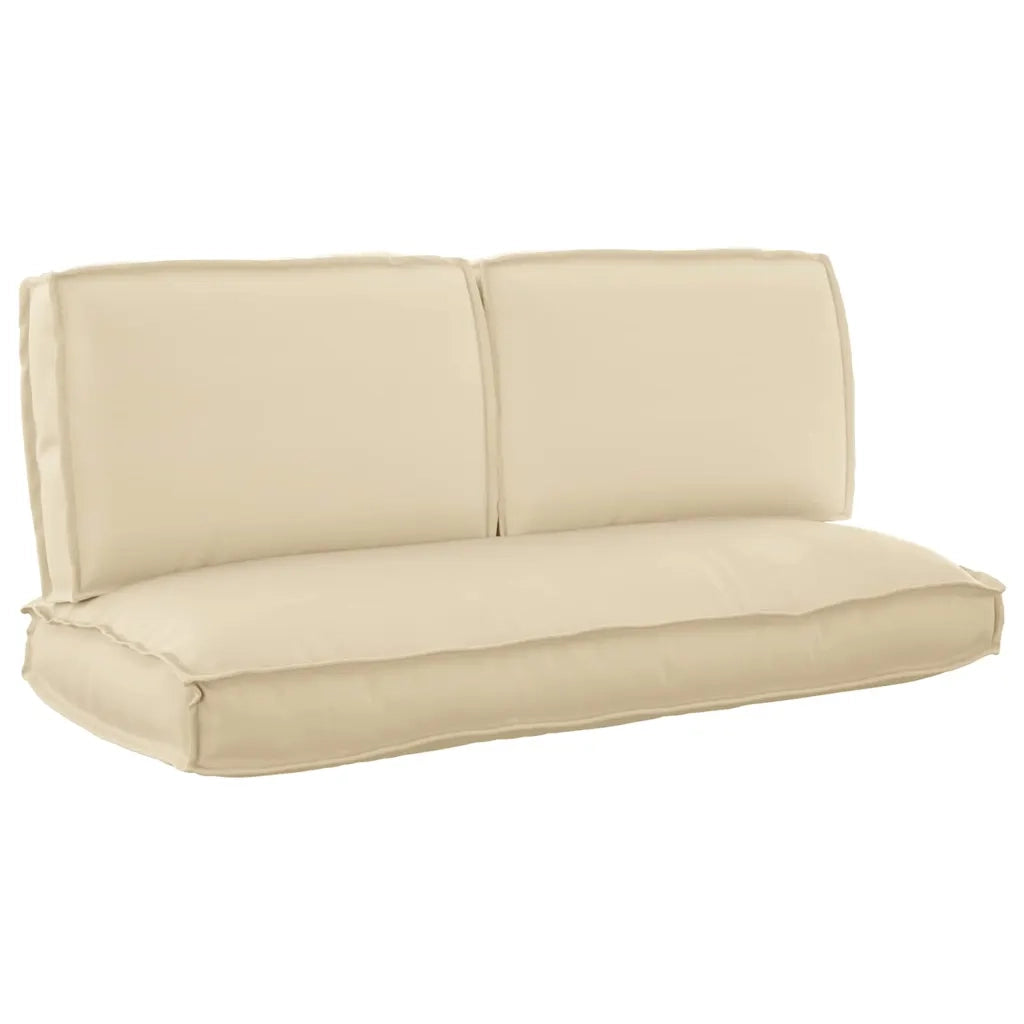 vidaXL Set di Cuscini per Pallet 3 pcs Beige 120 x 50 x 12 cm