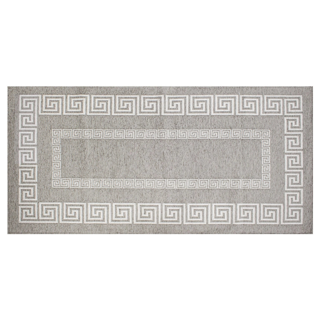 Tappeto Arredo Moderno Morbido in Ciniglia Ingresso Antiscivolo Prodotto Italiano  Soggiorno Camera Salotto Disegni Piazzati Cotone Varie Misure Grande Atena/Titaniogrigio - 140x200 cm