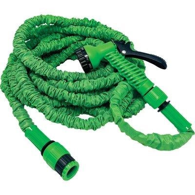TUBO IRRIGAZIONE ESTENSIBILE EFFEGARDEN KIT GF  GRIGIO 5/15 + RACCORDI+PISTOLA